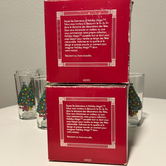 1993 "Holiday Magic 13 oz Beverage Glasses by Action Industries - Set of 8 - Picture 10 of 10